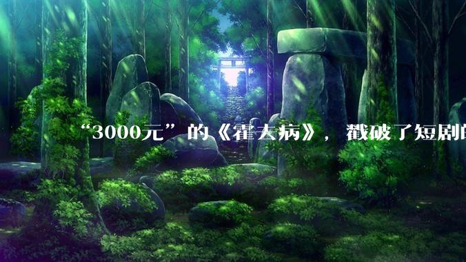 “3000元”的《霍去病》，戳破了短剧的最后一个泡沫_保底_成本_平台