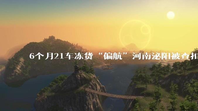 6个月21车冻货“偏航”河南泌阳被查扣最新进展：涉事公职人员被立案调查_货物_货主_检测