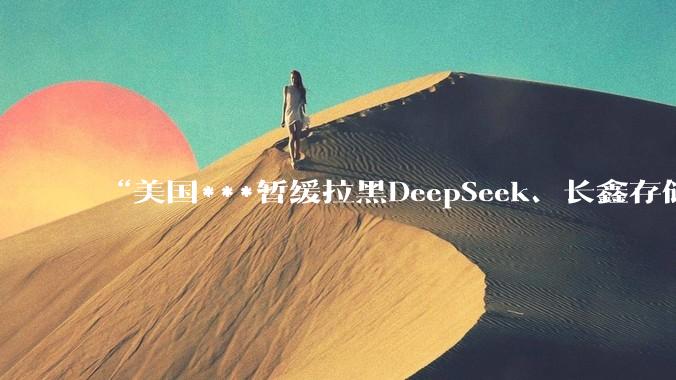 “美国***暂缓拉黑DeepSeek、长鑫存储等百余家中企”_美国公司_中国_美国商务部