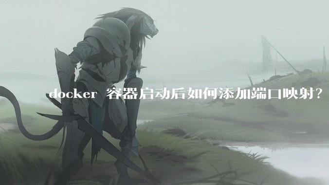 docker 容器启动后如何添加端口映射？