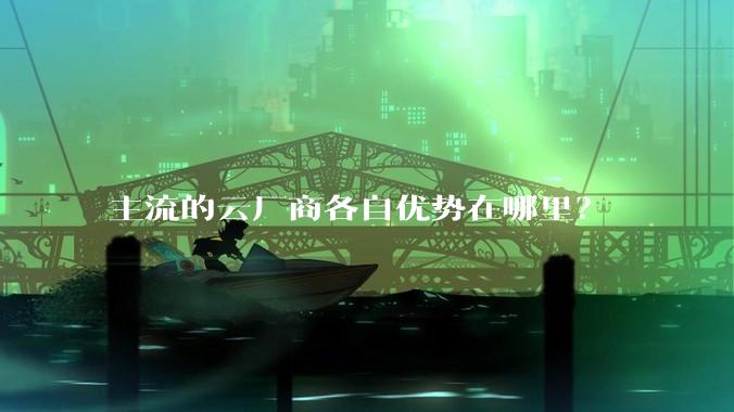 主流的云厂商各自优势在哪里？