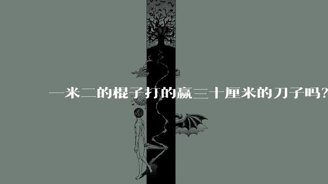 一米二的棍子打的赢三十厘米的刀子吗？