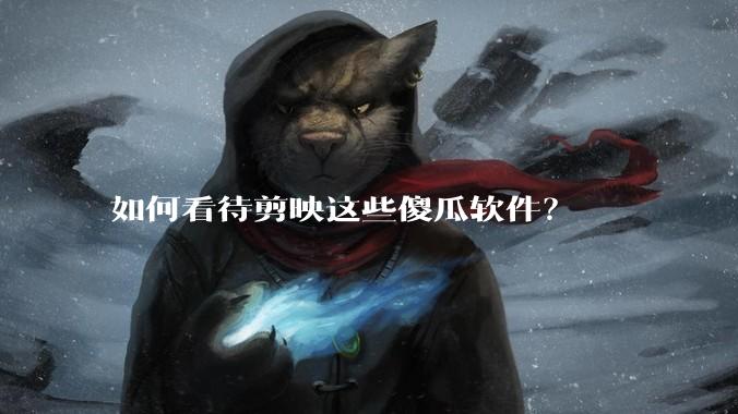 如何看待剪映这些傻瓜软件？