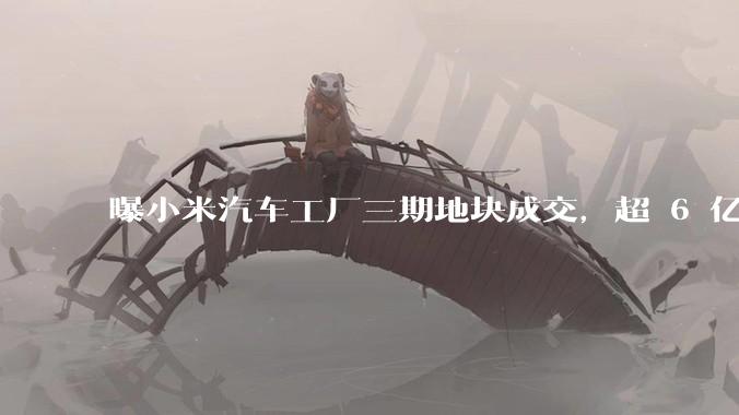 曝小米汽车工厂三期地块成交，超 6 亿元占地约 727 亩，如何从商业角度解读小米汽车这一扩张？