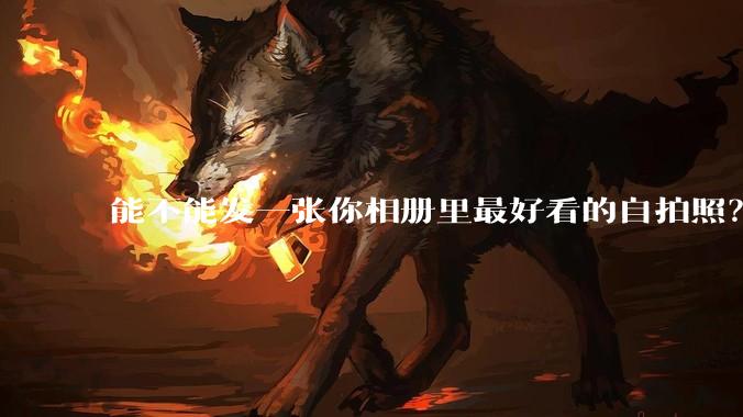 能不能发一张你相册里最好看的自拍照？