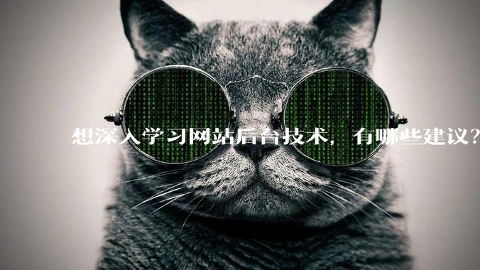 想深入学习网站后台技术，有哪些建议？