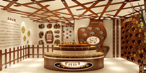 北京Candy糖果店铺-装修设计效果图-李飞设计师作品-设计本